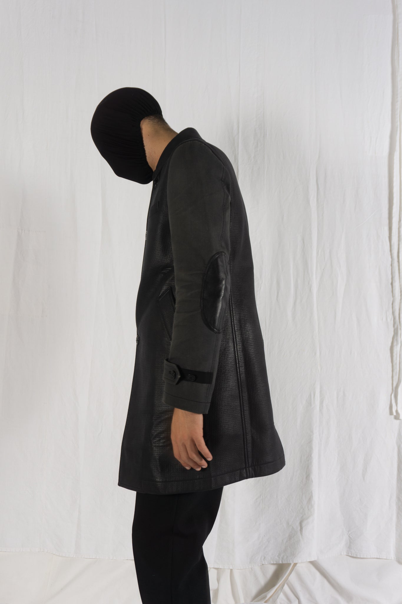 Junya Watanabe Man AW16 coat – side view | Recente Studio