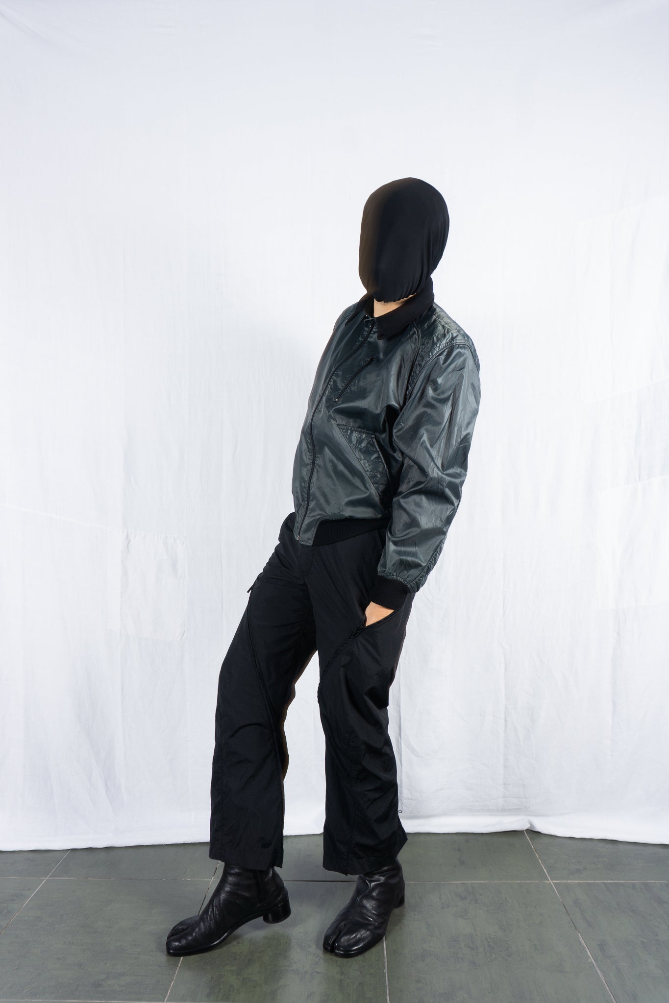 Issey Miyake Men S/S 2018 nylon zipped pants – side view | Recente Studio