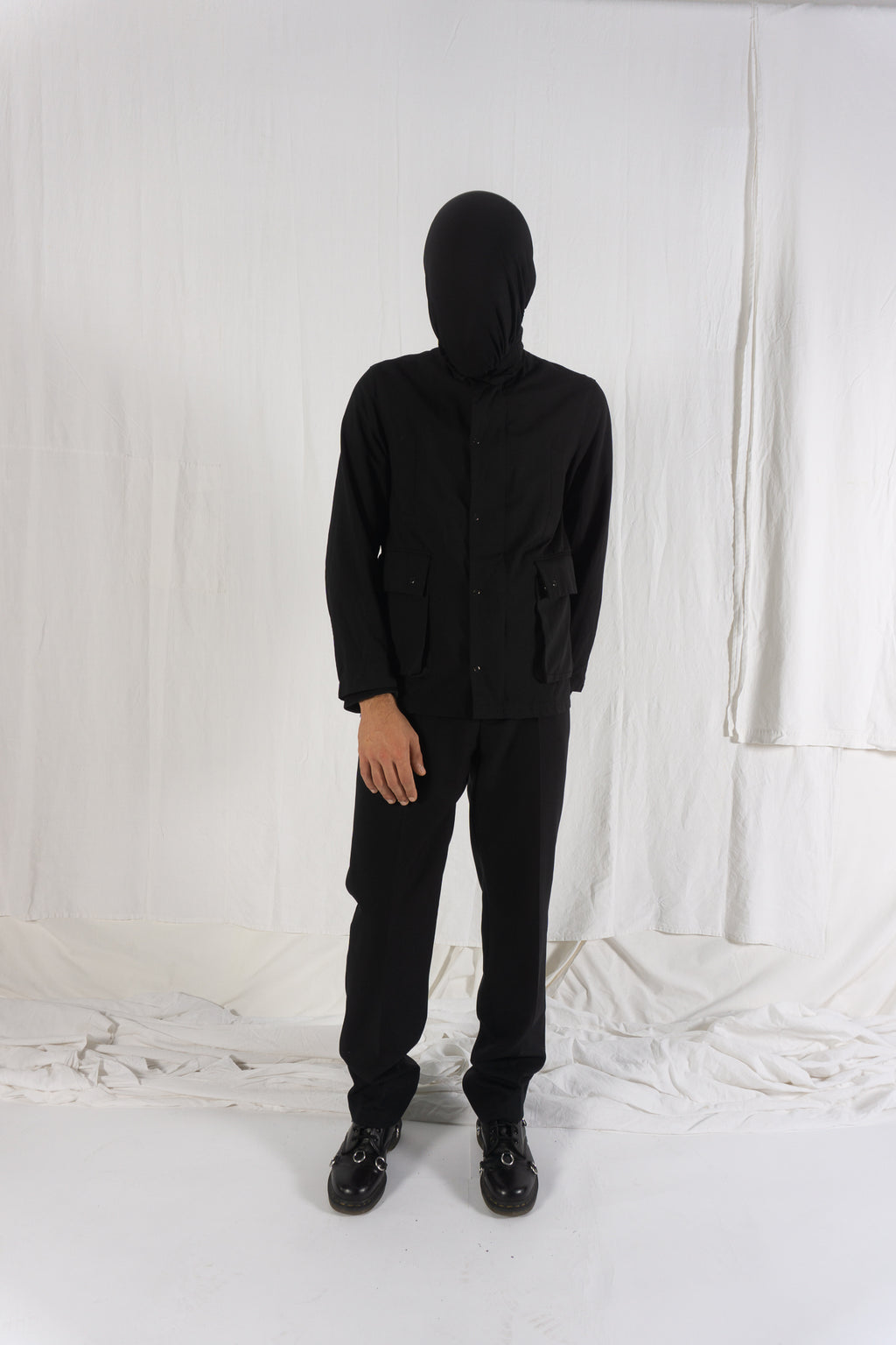 Number (N)ine Takahiro Miyashita multipocket jacket – closure detail | Recente Studio