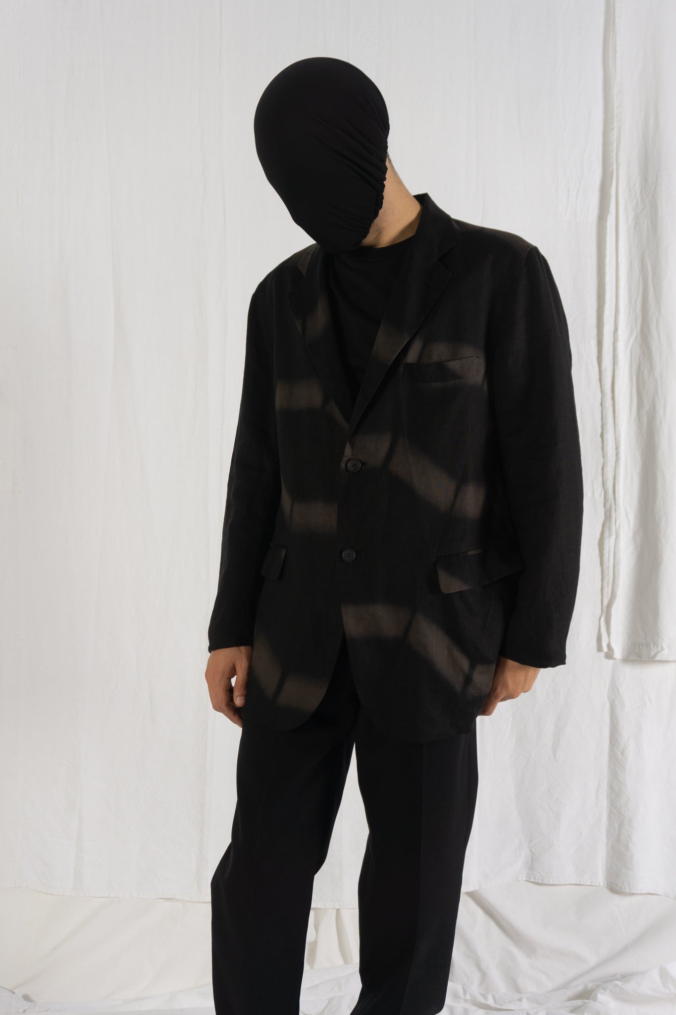 Issey Miyake Men S/S 2012 striped jacket – front view | Recente Studio