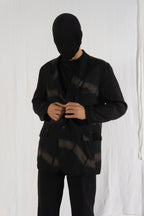 Issey Miyake Men S/S 2012 striped jacket – side view | Recente Studio