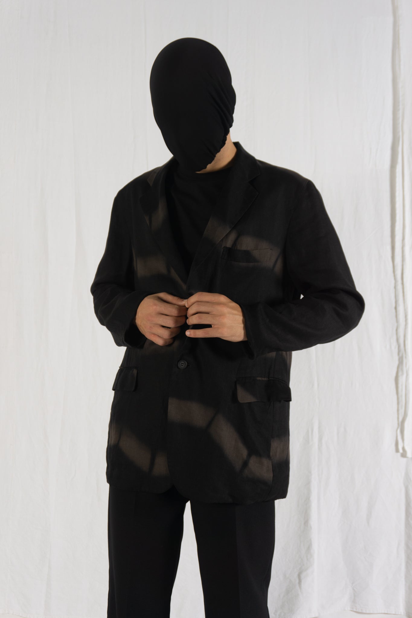 Issey Miyake Men S/S 2012 striped jacket – side view | Recente Studio