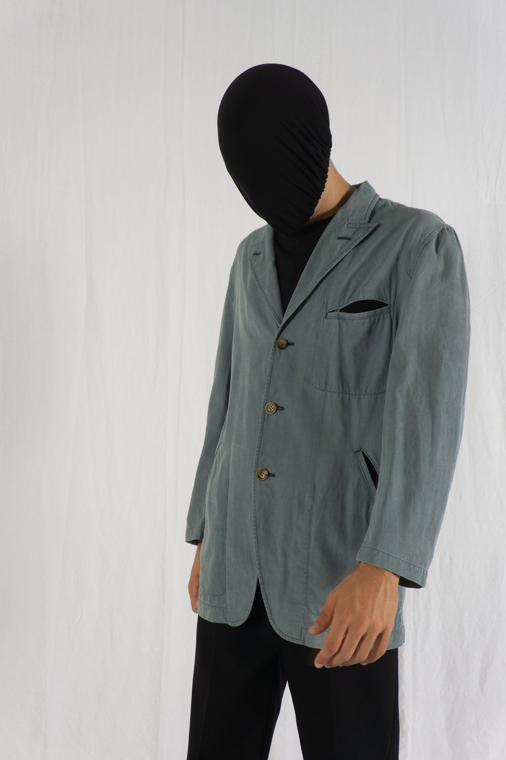 Comme des Garçons Homme Plus S/S 1995 cut blazer – side view | Recente Studio