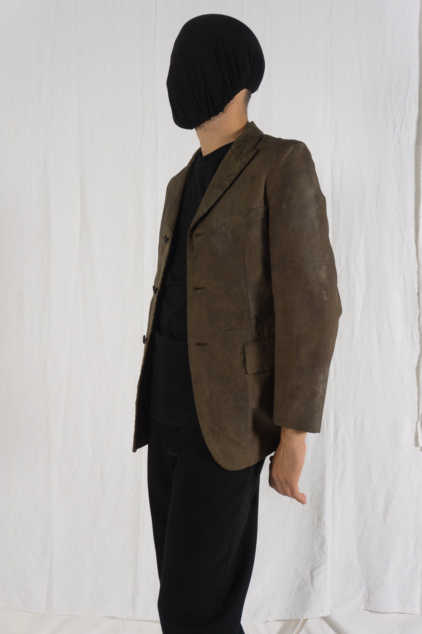 Comme des Garçons Homme Plus S/S 2003 3D nylon jacket – side view | Recente Studio