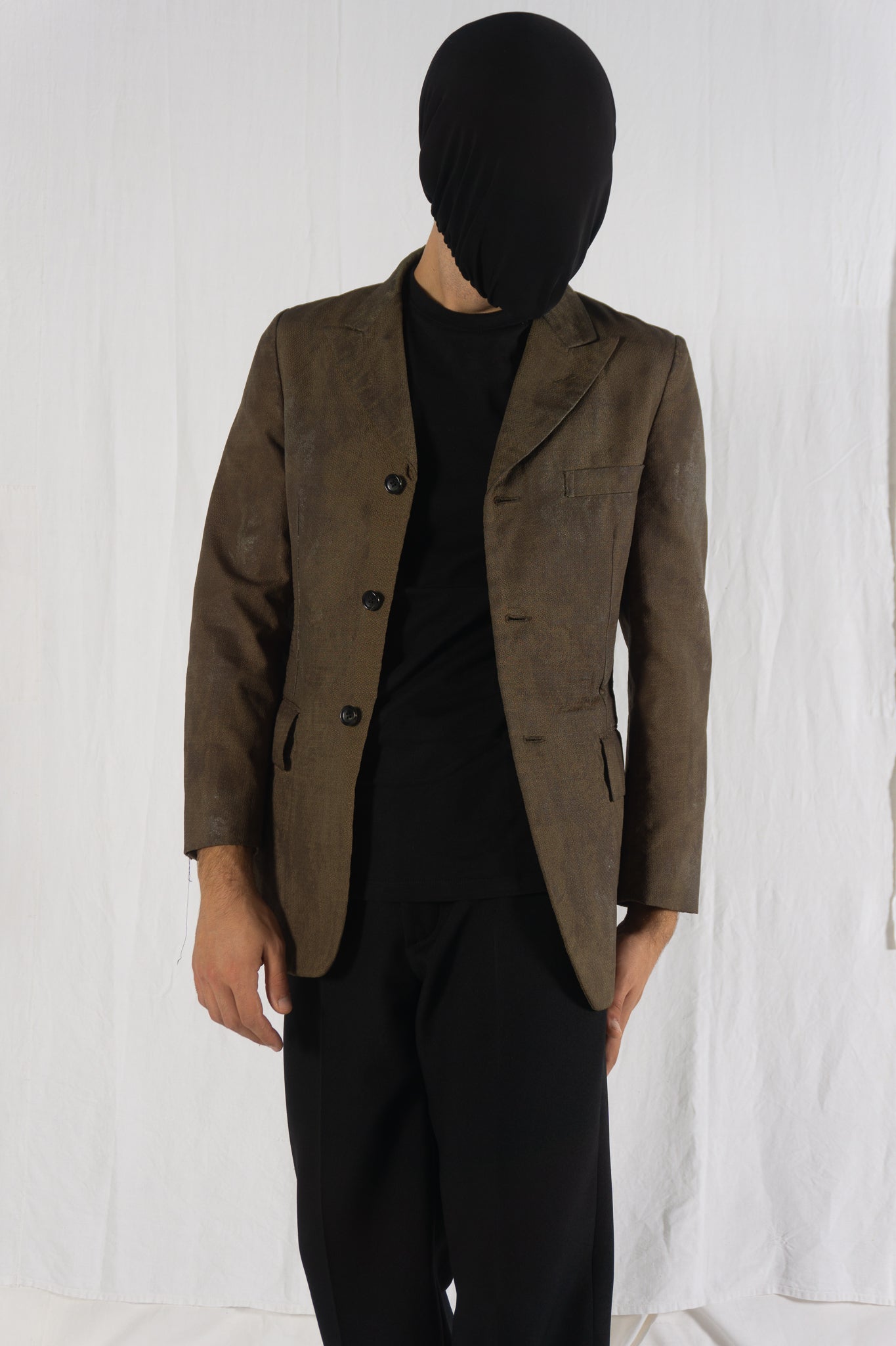 Comme des Garçons Homme Plus SS03 3D nylon jacket – detail view | Recente Studio