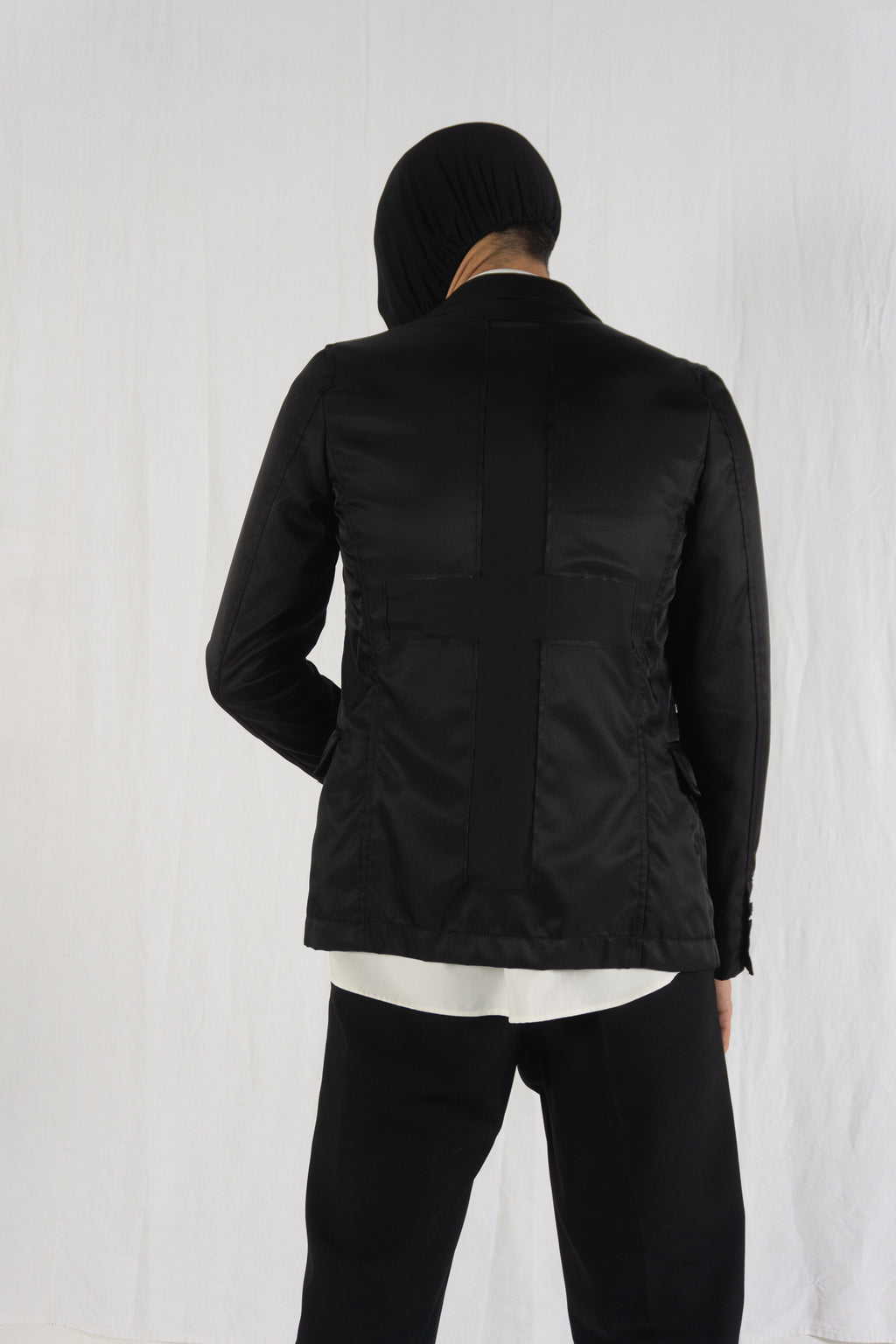 Comme des Garçons Homme Plus S/S 2011 transparent cross jacket – front view | Recente Studio