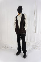 Kapital 2000s sweat vest – side view | Recente Studio