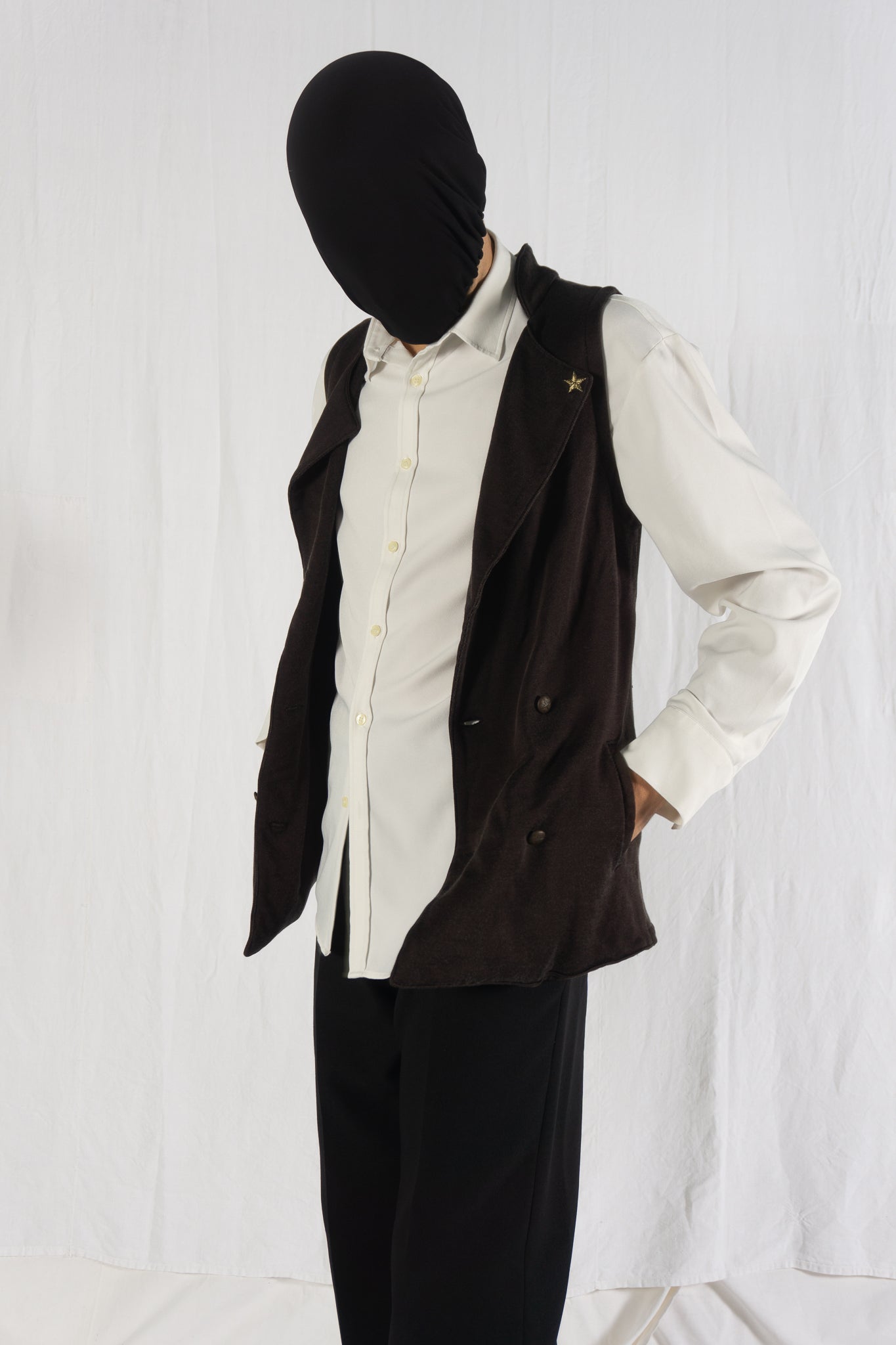 Kapital 2000s sweat vest – detail | Recente Studio