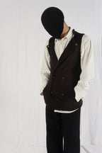 Kapital 2000s sweat vest – back view | Recente Studio