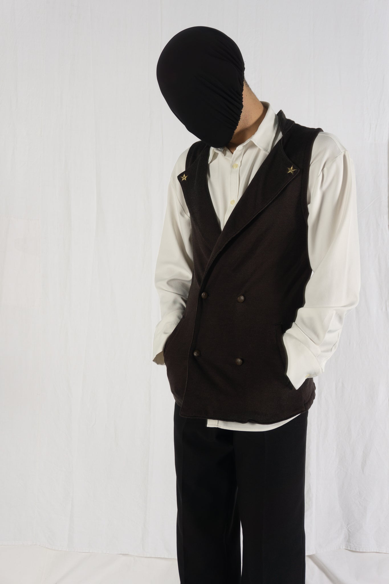 Kapital 2000s sweat vest – back view | Recente Studio