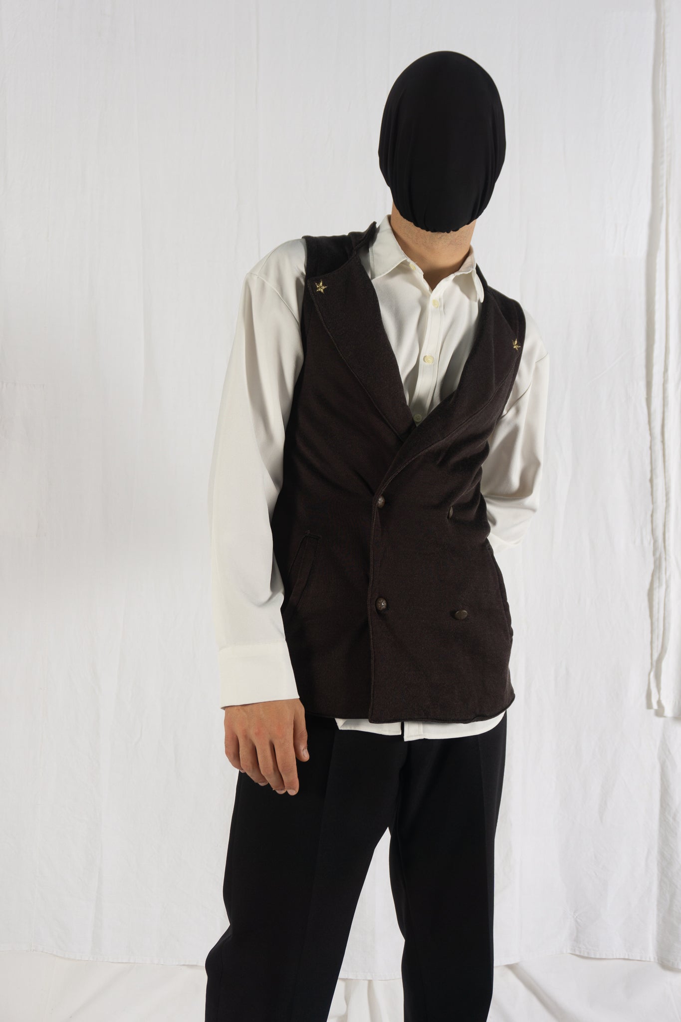 Kapital 2000s sweat vest – front view | Recente Studio