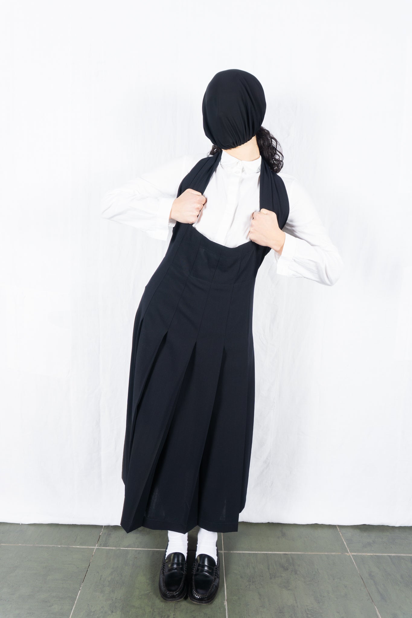 robe de chambre Comme des Garçons 1997 skirt-dress – back view | Recente Studio