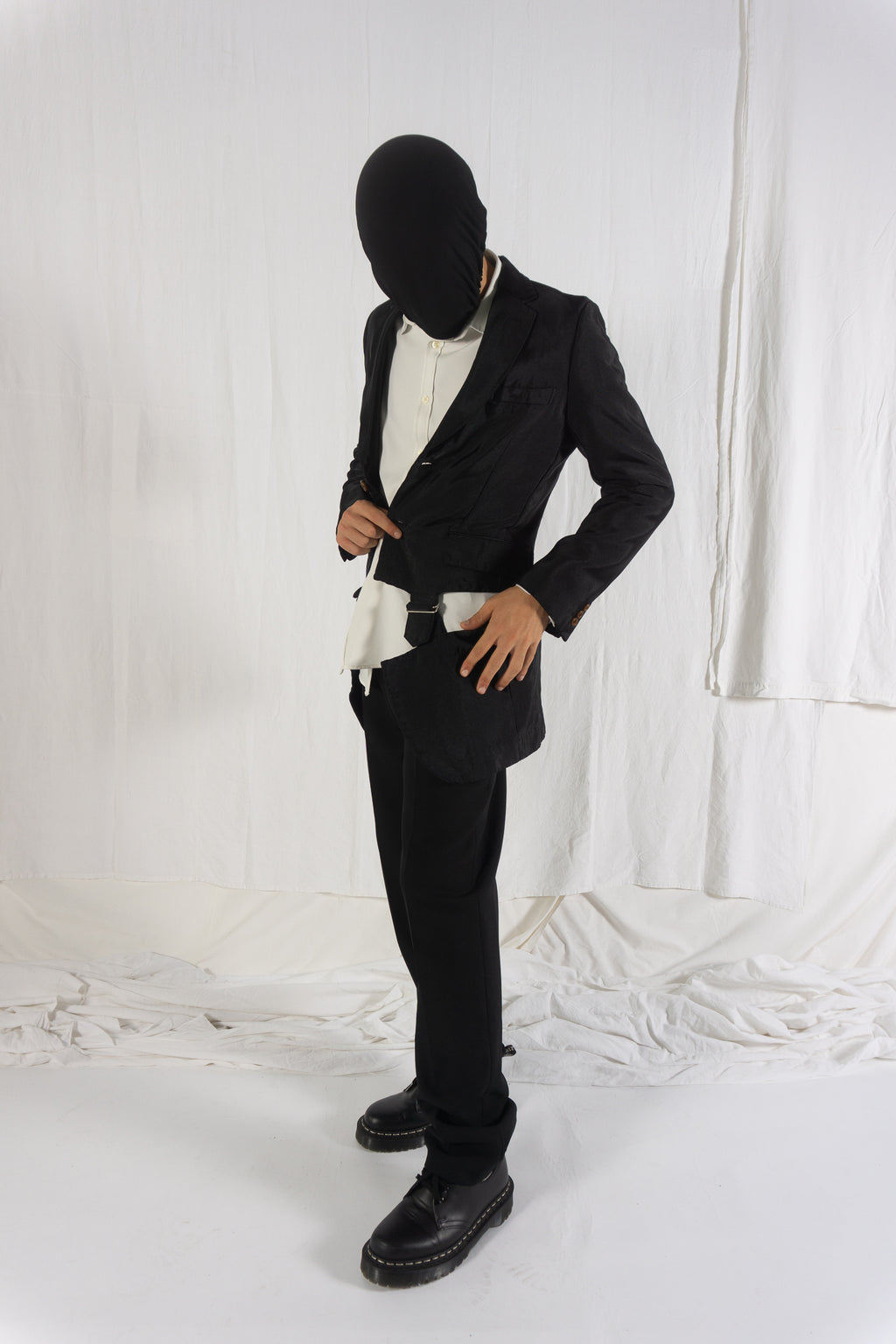 Comme des Garçons Homme Plus S/S 2020 deconstructed jacket – full length | Recente Studio