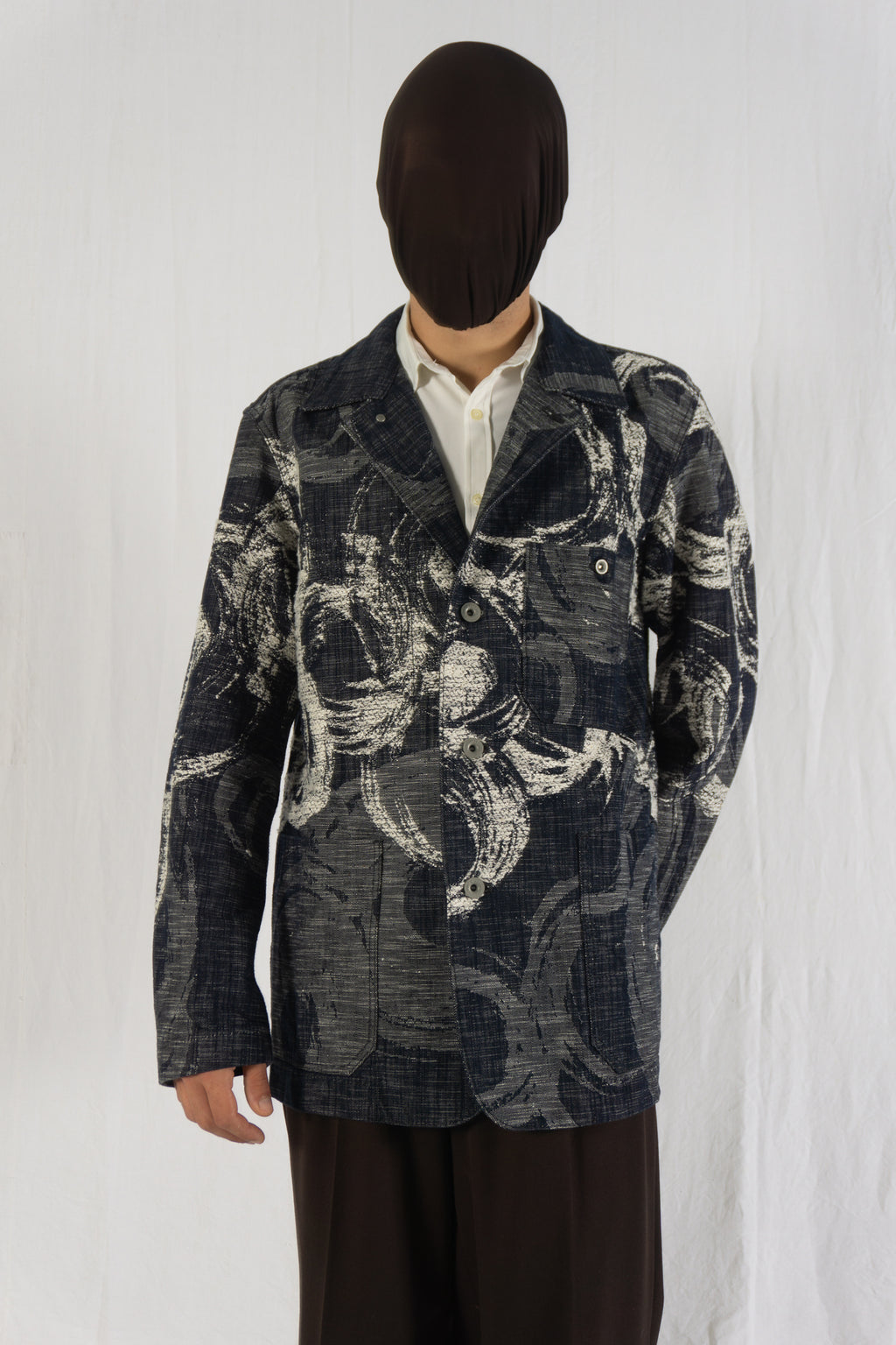 Issey Miyake Men AW12 wabi-sabi circles jacket – detail view | Recente Studio