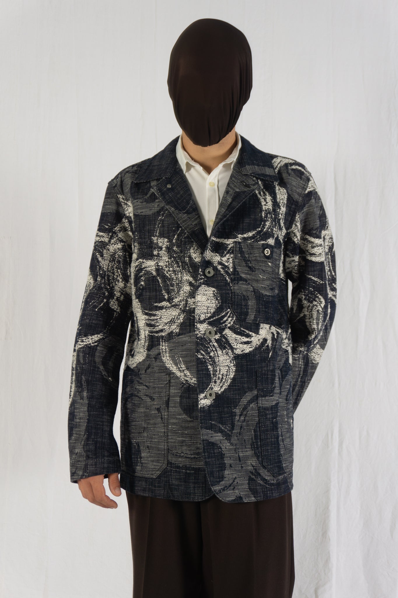 Issey Miyake Men AW12 wabi-sabi circles jacket – detail view | Recente Studio