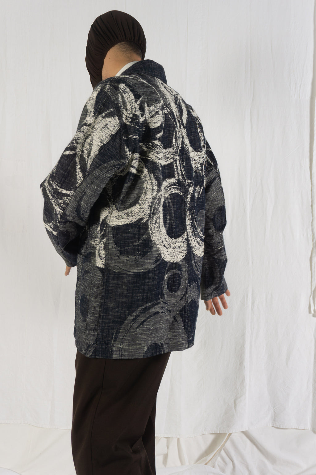 Issey Miyake Men AW12 wabi-sabi circles jacket – collar detail | Recente Studio
