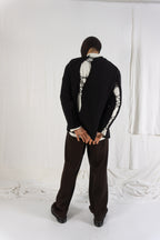 Comme des Garçons Homme Plus S/S 2022 destroyed sweater – full length | Recente Studio