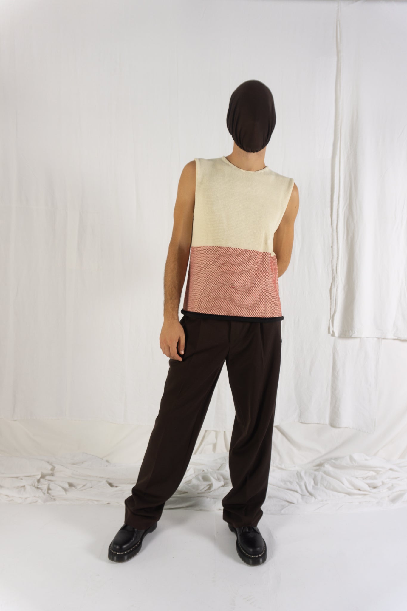 Issey Miyake Men S/S 2003 gilet knit – front view | Recente Studio