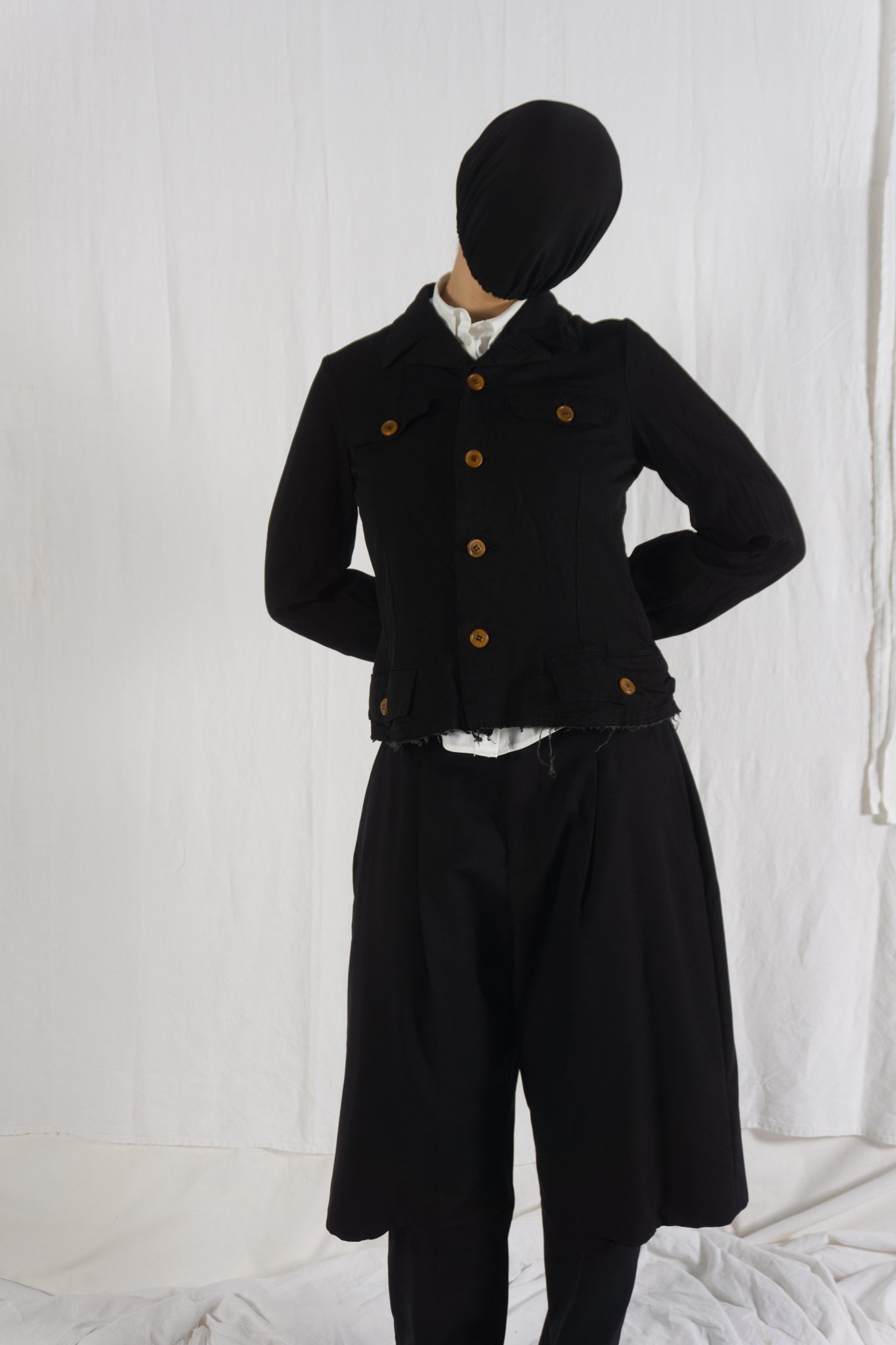 Comme des Garçons S/S 2004 cut jacket – front view | Recente Studio