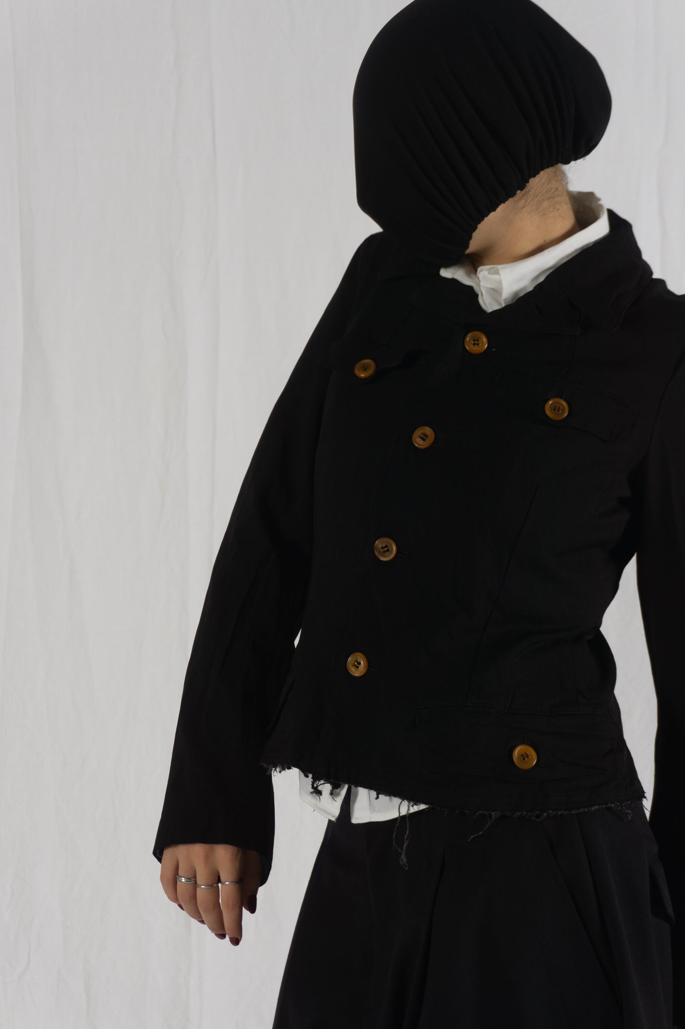 Comme des Garçons SS04 cut jacket – back view | Recente Studio
