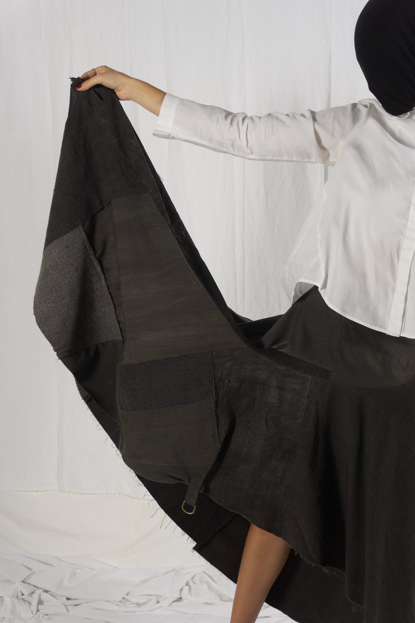 Junya Watanabe AW02 patchwork skirt – patchwork detail | Recente Studio