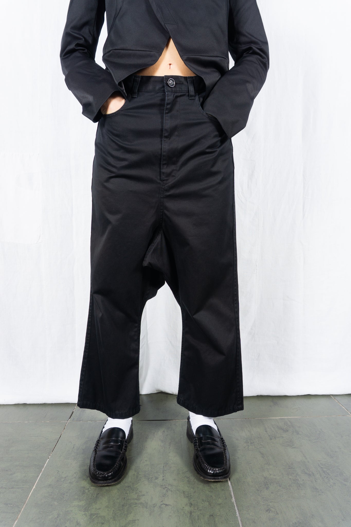 tricot Comme des Garçons S/S 2021 low-rise pants – front view | Recente Studio