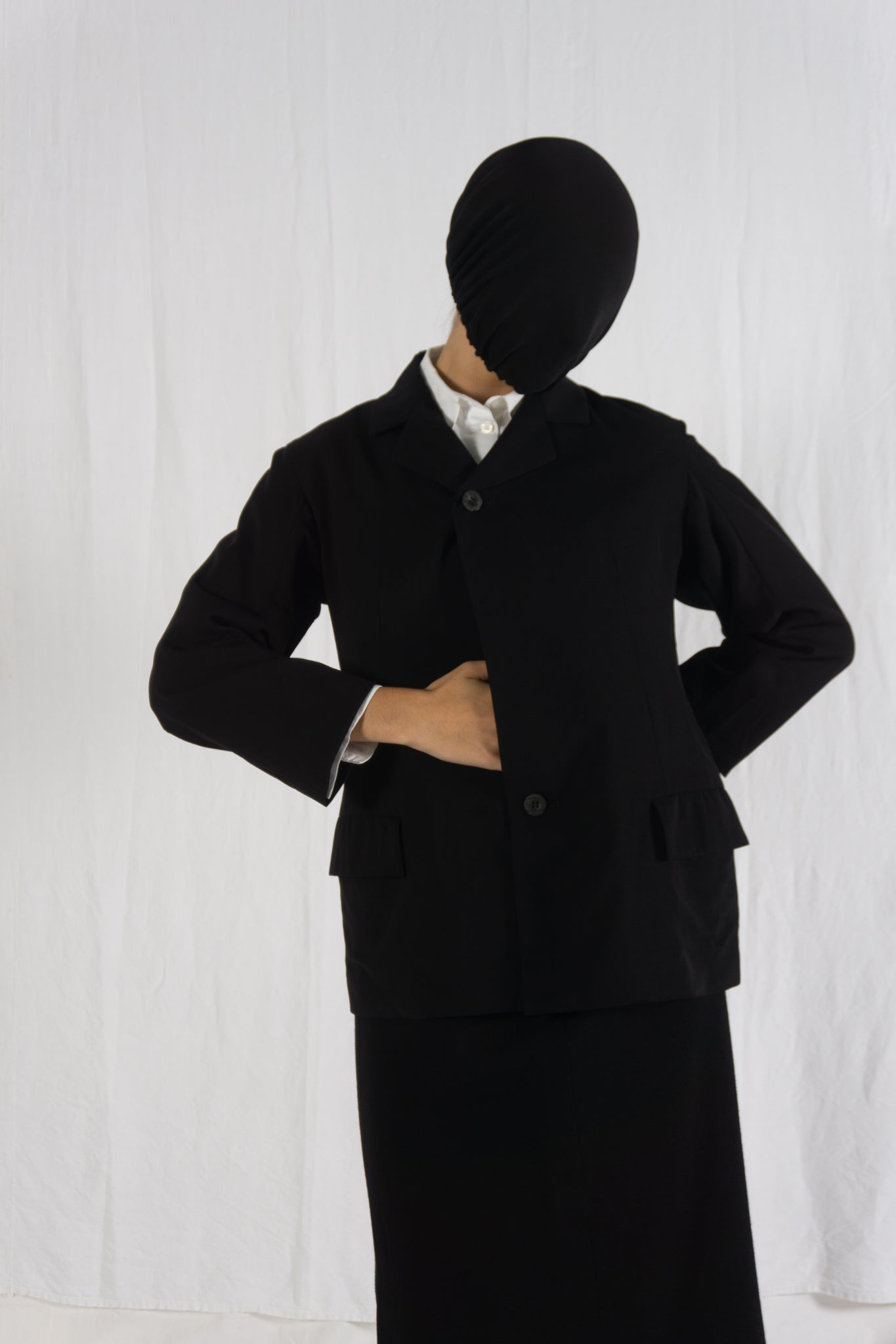 Yohji Yamamoto S/S 1996 jacket – collar detail | Recente Studio