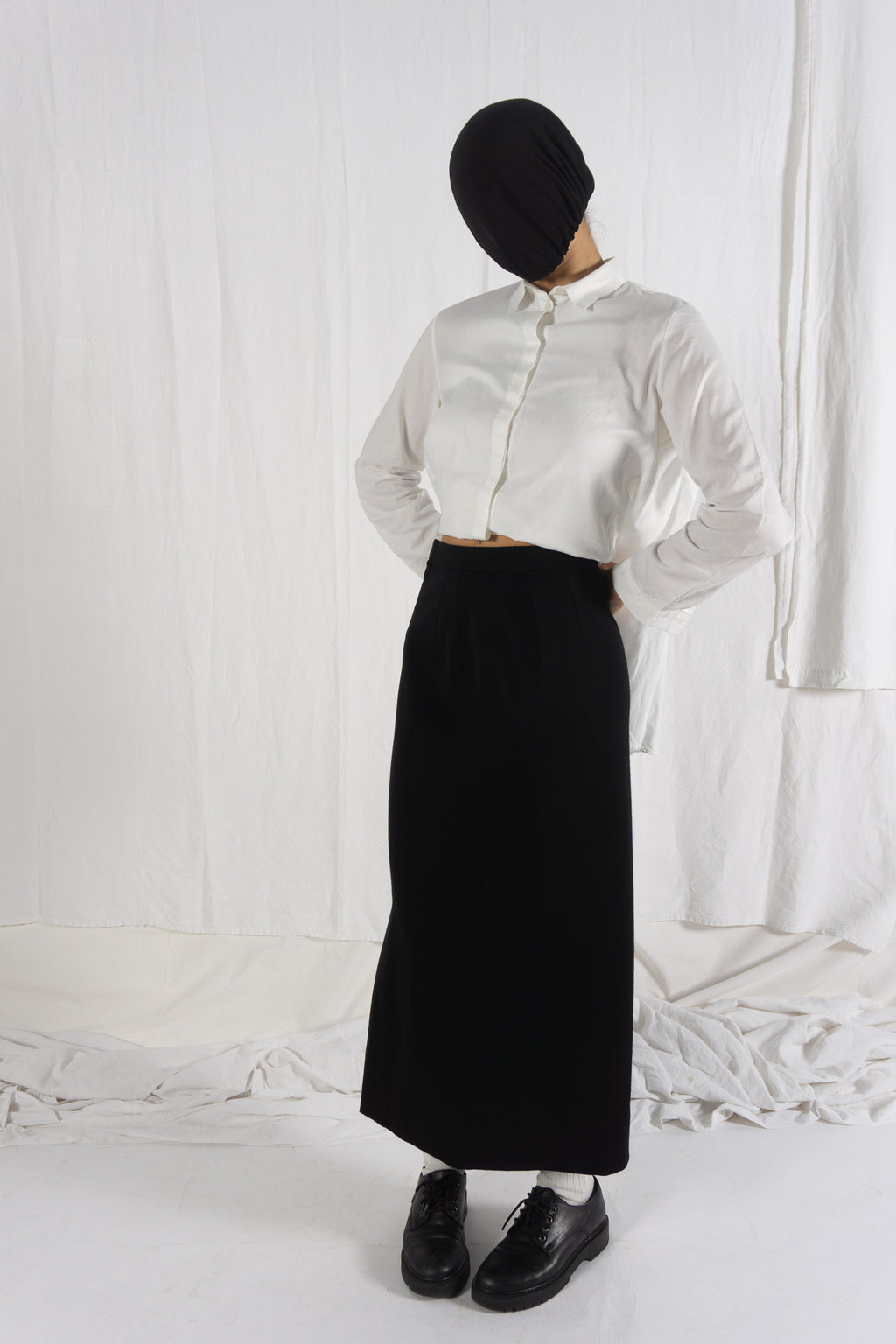 Junya Watanabe A/W 1999 long skirt – front view | Recente Studio