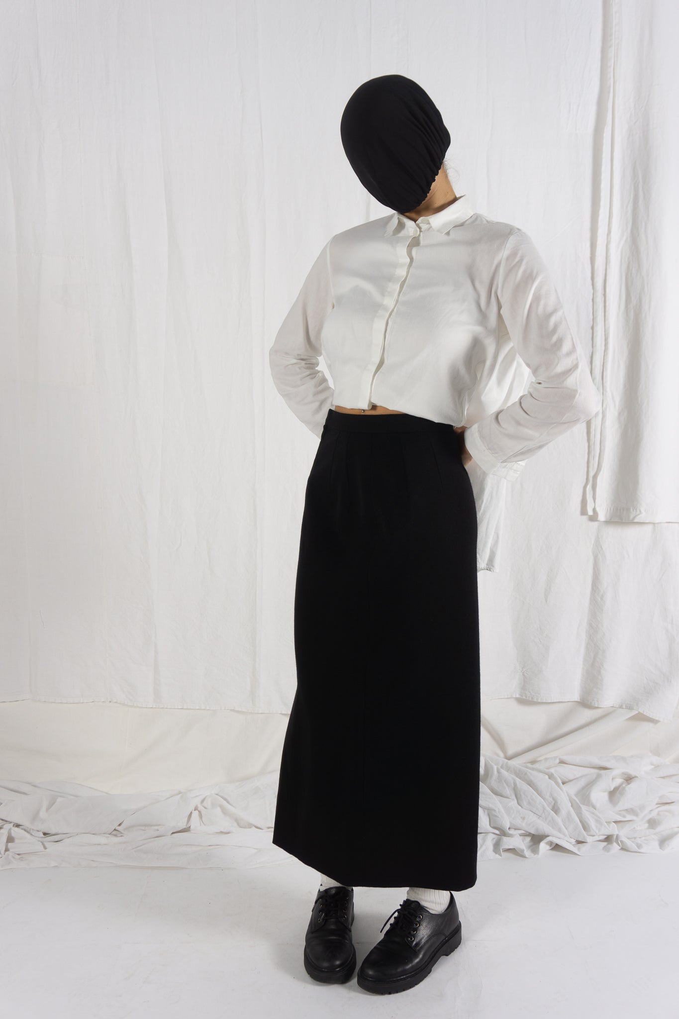Junya Watanabe A/W 1999 long skirt – front view | Recente Studio