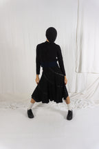 Junya Watanabe A/W 2005 skirt with black inserts – front view | Recente Studio