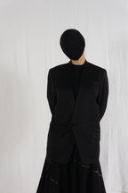 Issey Miyake A/W 2002 shawl lapel jacket – side view | Recente Studio