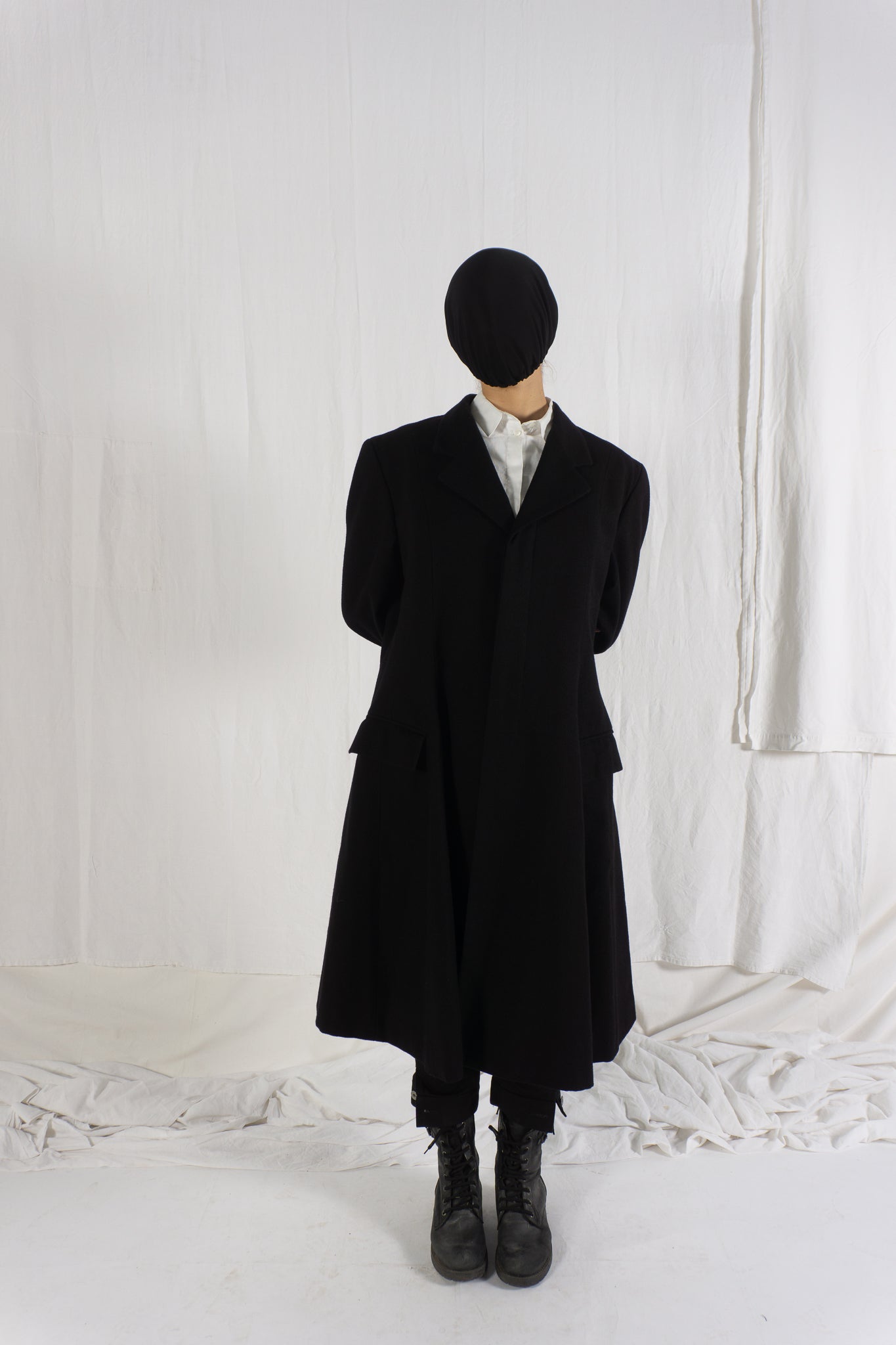 Comme des Garçons A/W 1988 long coat – front view | Recente Studio