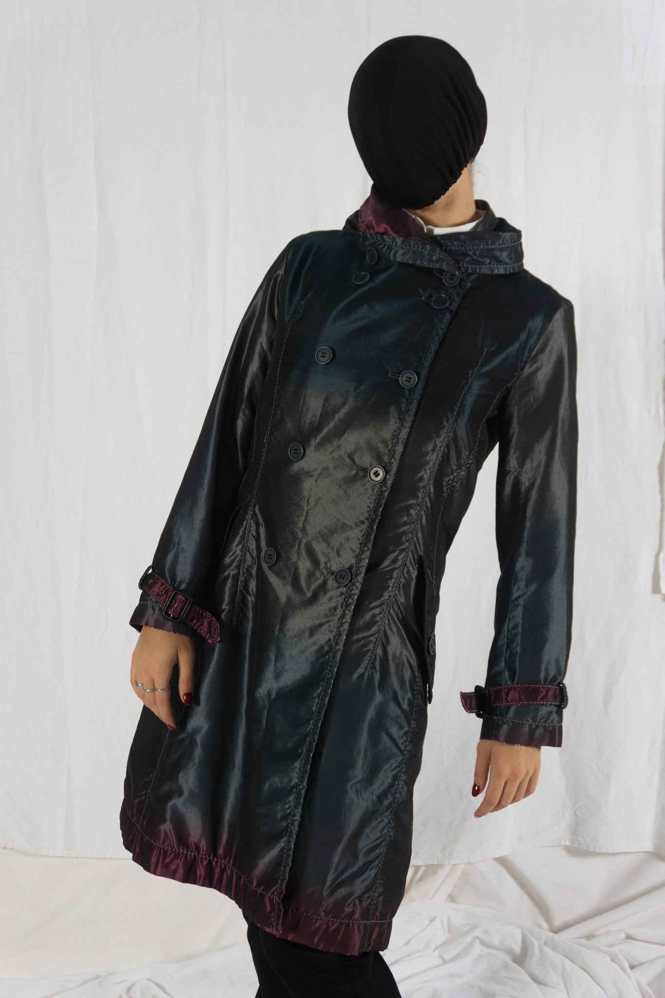 Issey Miyake A/W 2009 gradient long jacket – side view | Recente Studio