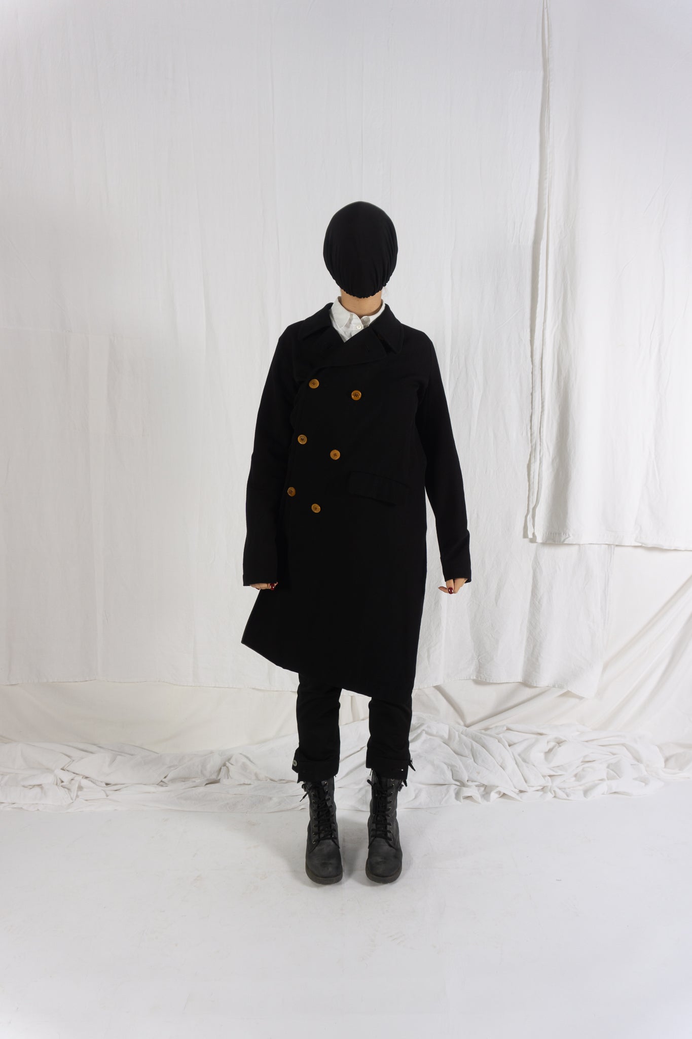 Comme des Garçons A/W 2002 asymmetric coat – full length | Recente Studio