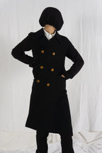 Comme des Garçons A/W 2002 asymmetric coat – side view | Recente Studio