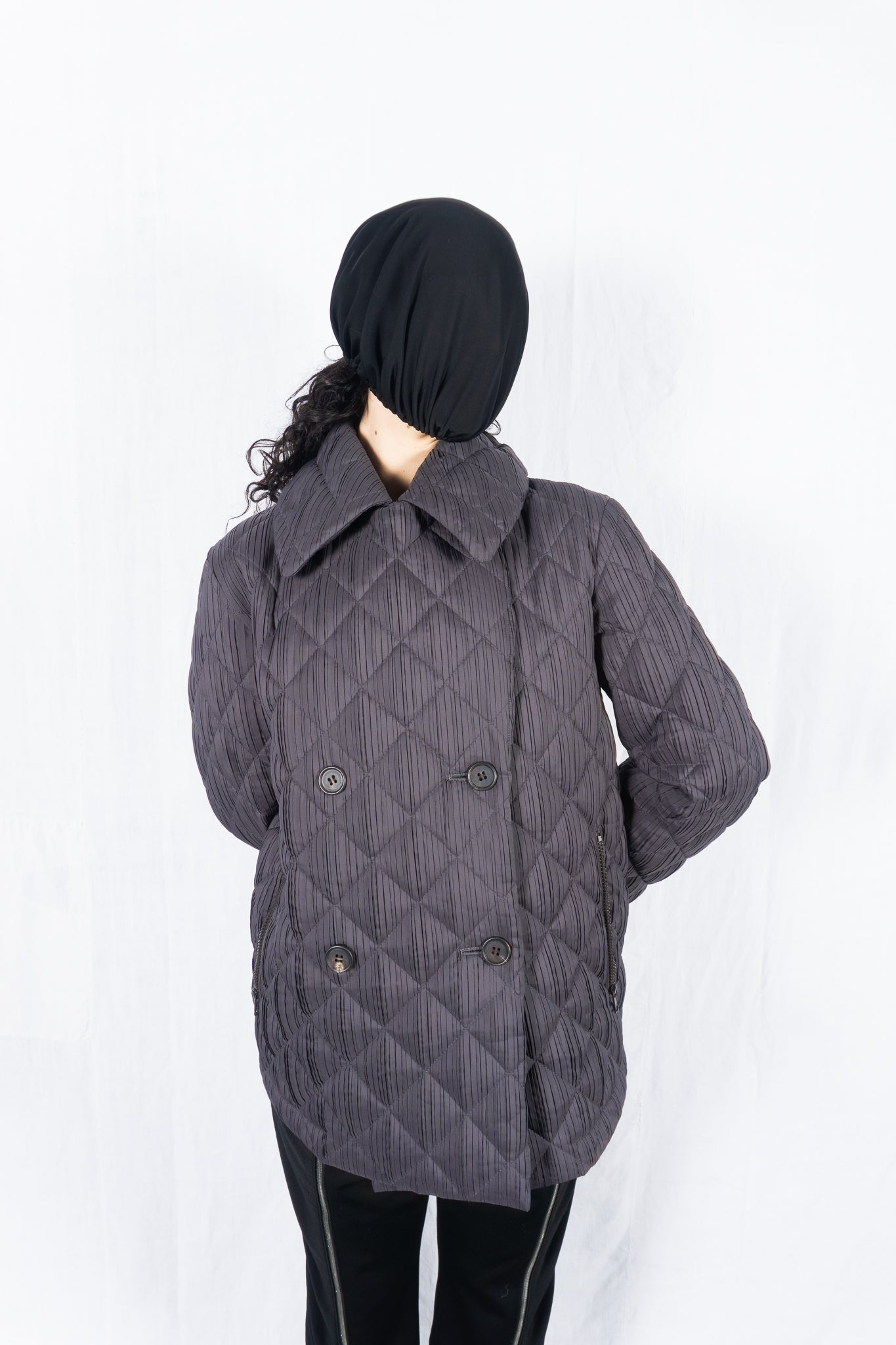 Issey Miyake White Label A/W 2013 down jacket – back view | Recente Studio