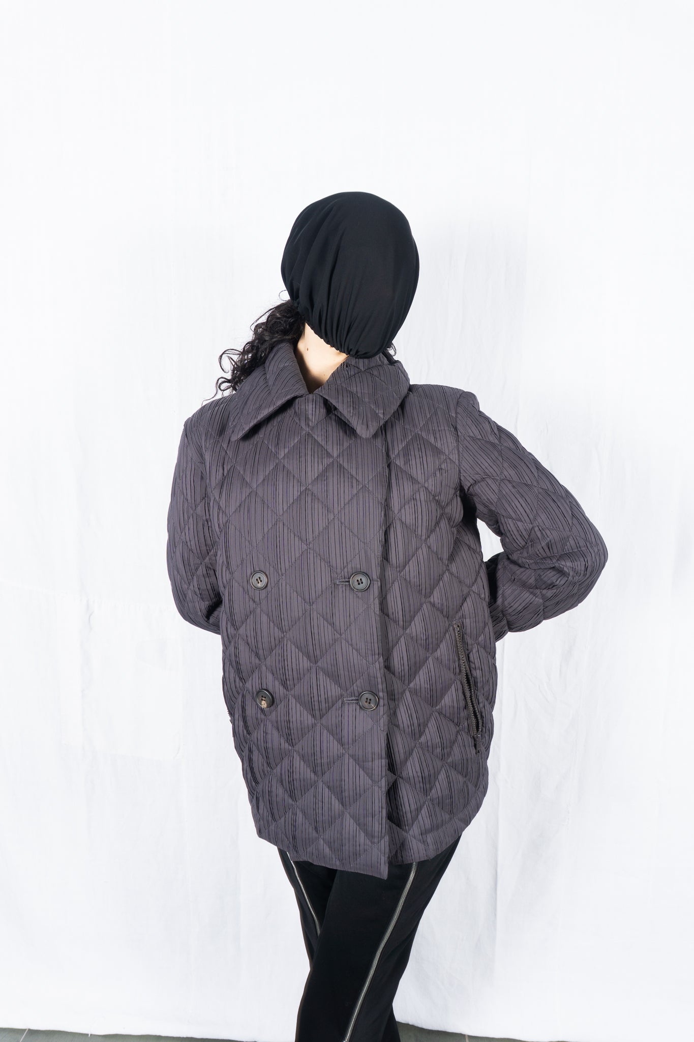 Issey Miyake White Label A/W 2013 down jacket – front view | Recente Studio