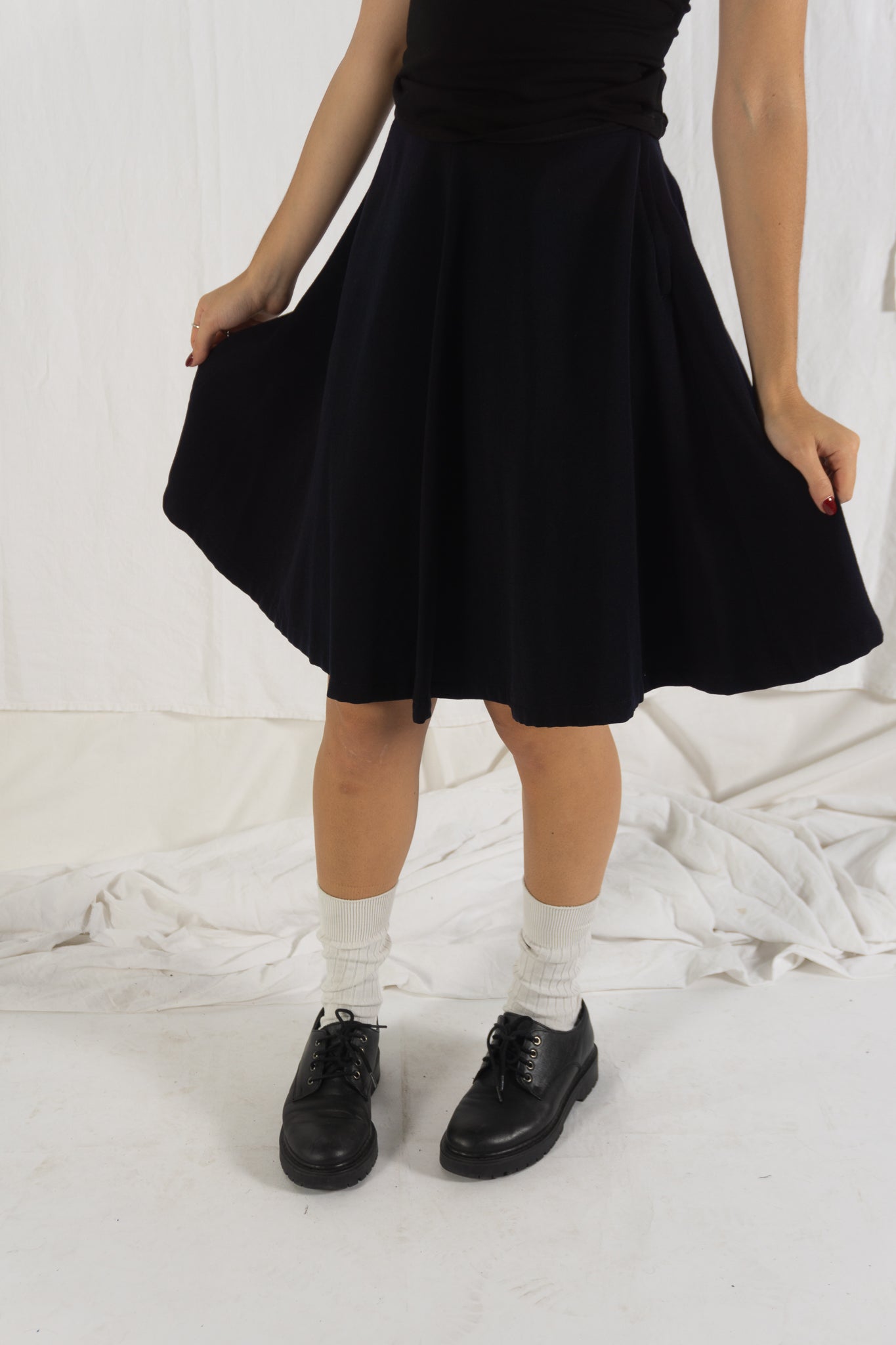 Comme des Garçons AW88 midi skirt – detail view | Recente Studio
