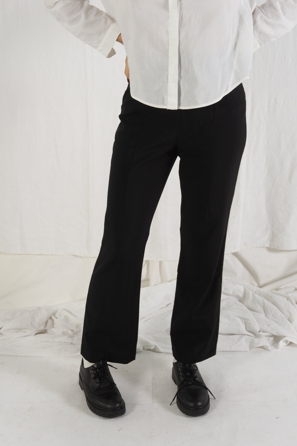 Junya Watanabe A/W 1995 classic pants – front view | Recente Studio