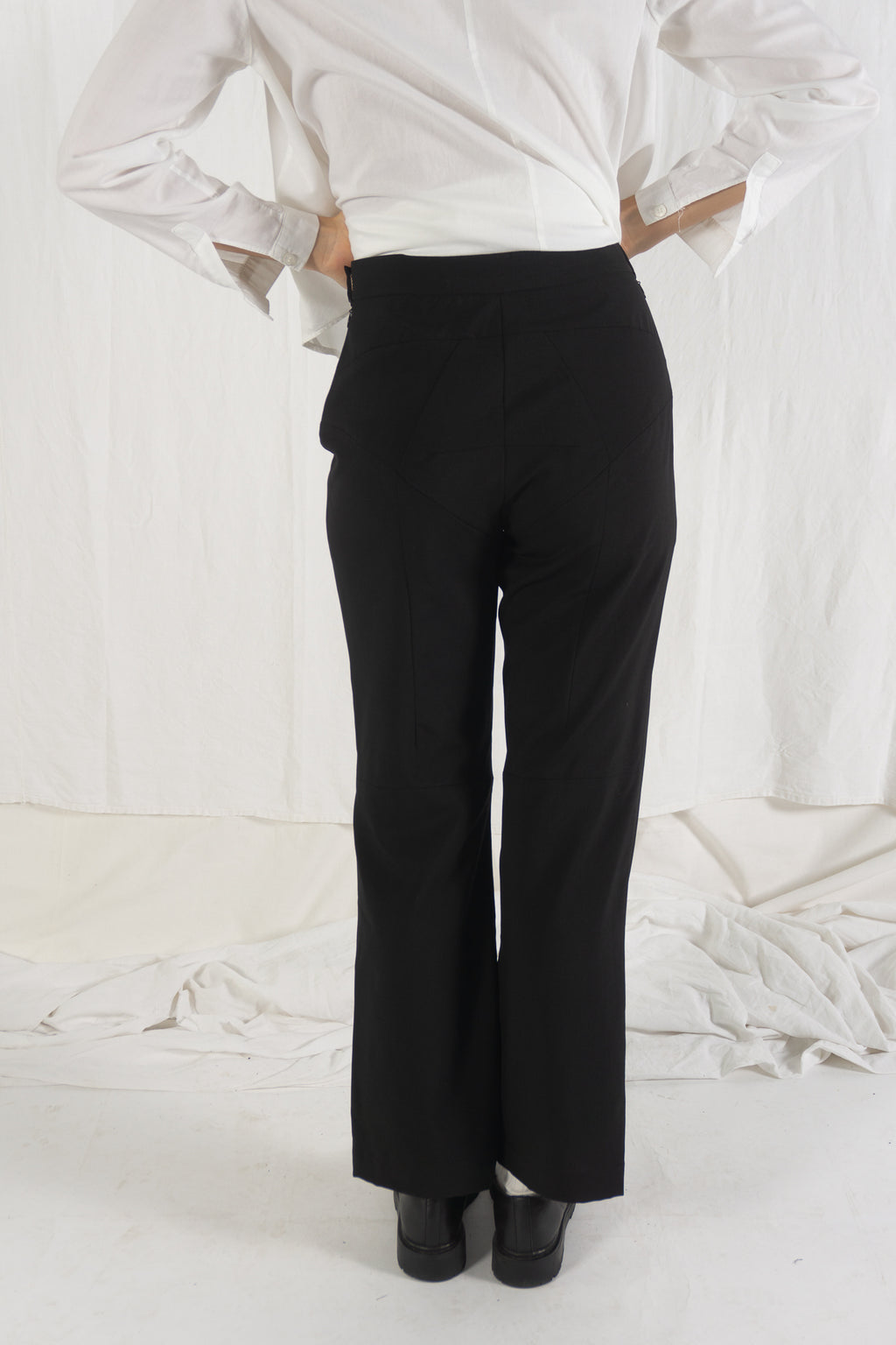 Junya Watanabe AW95 classic pants – back view | Recente Studio