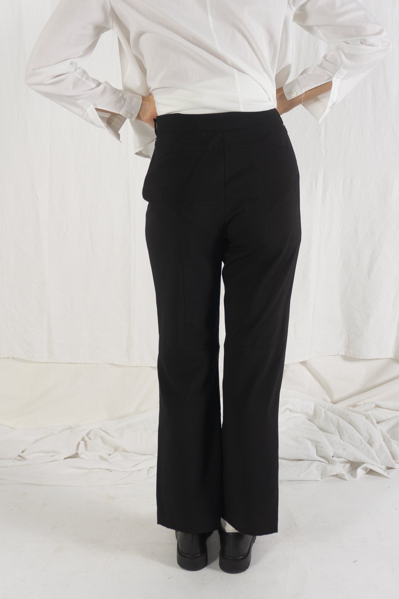 Junya Watanabe AW95 classic pants – back view | Recente Studio