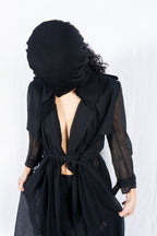 Mihara Yasuhiro 2000s transparent trench coat – back view | Recente Studio