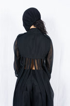 Mihara Yasuhiro 2000s transparent trench coat – open front | Recente Studio