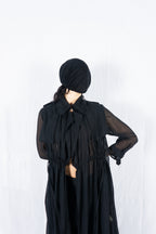 Mihara Yasuhiro 2000s transparent trench coat – side view | Recente Studio