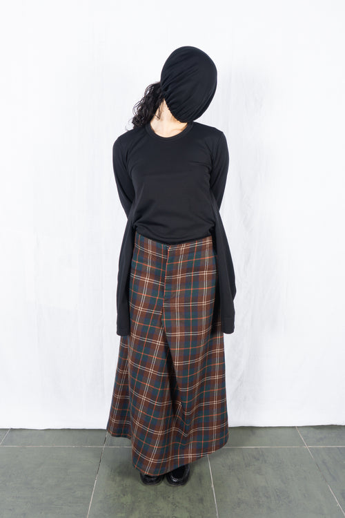 tricot Comme des Garçons 2000 long skirt – front view | Recente Studio