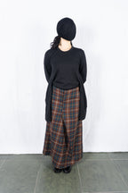 tricot Comme des Garçons 2000 long skirt – back view | Recente Studio