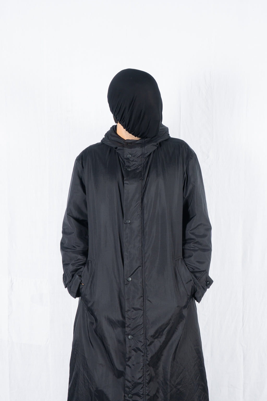 Issey Miyake Men AW99 padded parachute coat – side view | Recente Studio