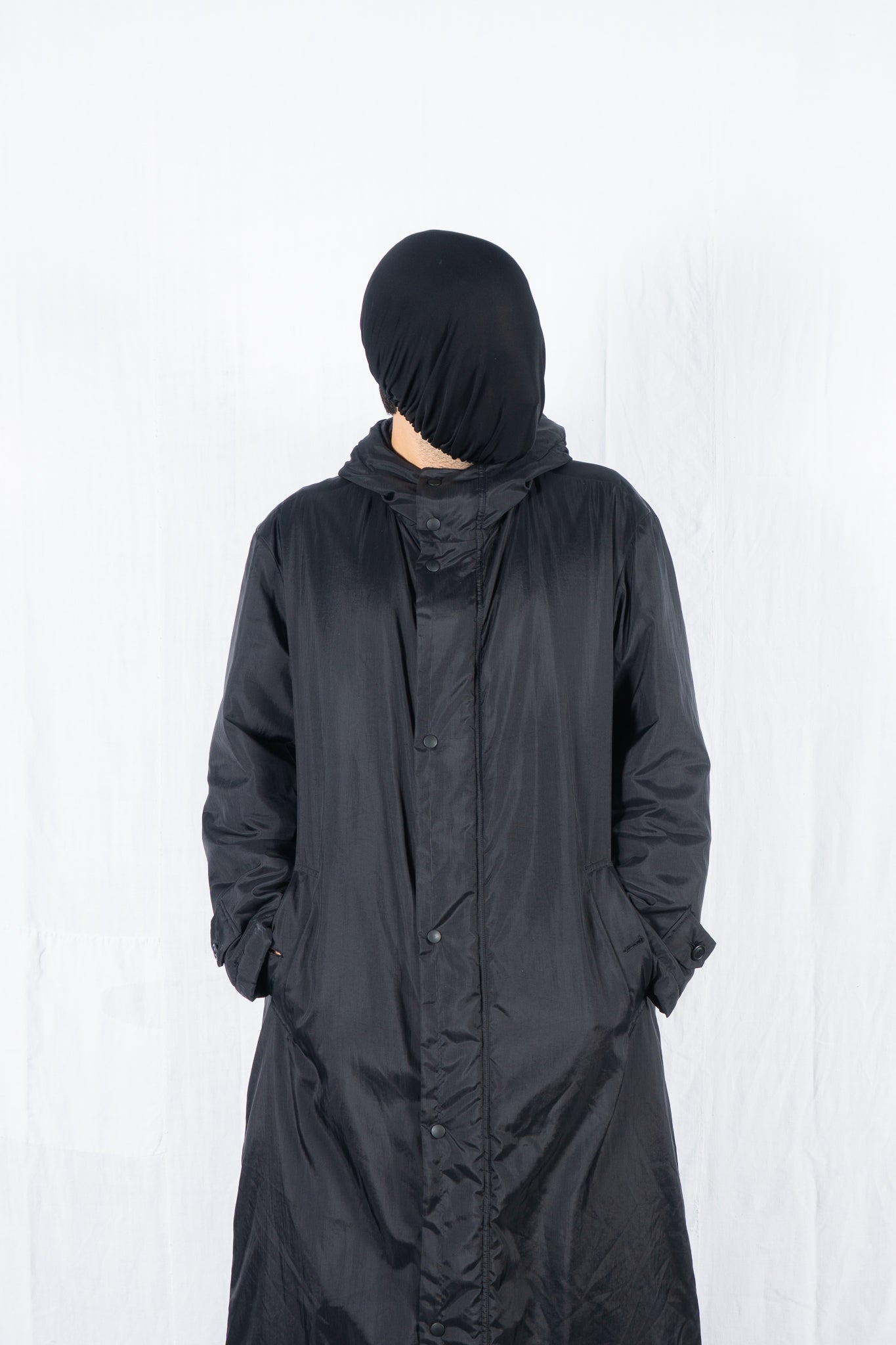 Issey Miyake Men AW99 padded parachute coat – side view | Recente Studio