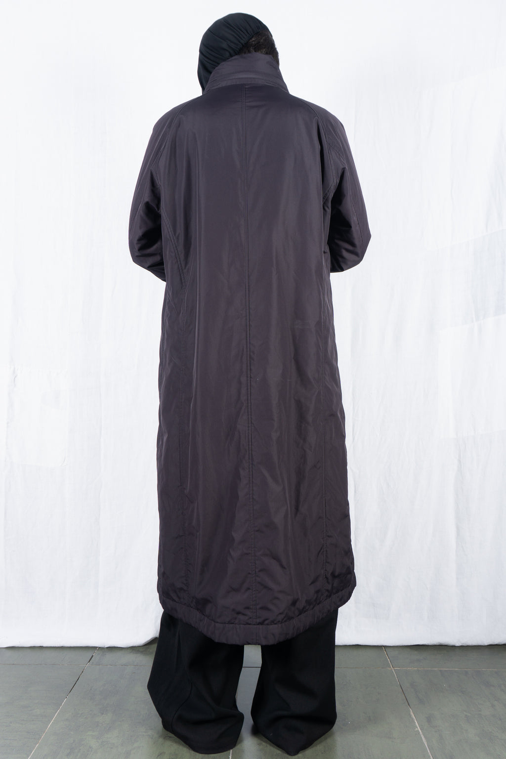 Issey Miyake Men AW05 parachute coat – worn view | Recente Studio