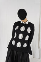 Comme des Garçons SS14 holes sweater – detail view | Recente Studio